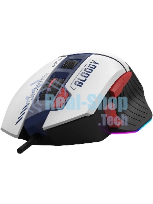 Мышь беспроводная A4Tech Bloody W95 Max Sports синий/белый оптическая (12000dpi) USB (10but)