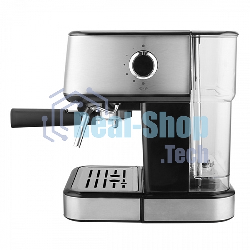 Кофеварка эспрессо (рожковая) BQ CM9000 серебристый, исп. кофе - молотый, 1.5 л, 1100 Вт, 15 бар