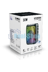 Портативная колонка Hyundai H-PS1006 черный 30 Вт 1.0 BT 10м 1500mAh