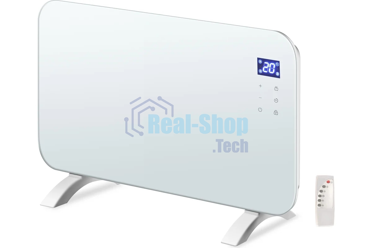 Конвектор Neoclima AURA-2000W белый, 2000 Вт, 25 м2, электронный термостат, Wi-Fi