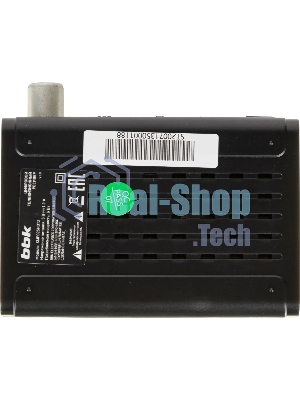 Приставка для цифрового ТВ BBK SMP025HDT2 черный, DVB-T2, DVB-T, HDMI, USB 2.0