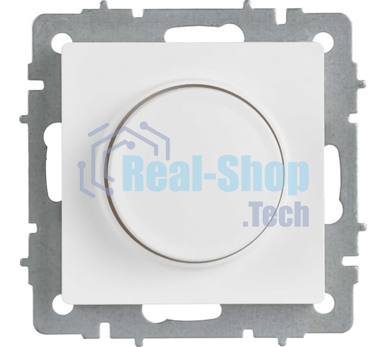 Светорегулятор IEK BR-D20-0600-K91 поворотно-нажимной СП BRITE СС10-1-0-БрАБ 600 Вт механизм арктич. бел.