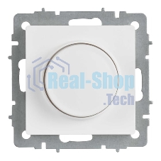 Светорегулятор IEK BR-D20-0600-K91 поворотно-нажимной СП BRITE СС10-1-0-БрАБ 600 Вт механизм арктич. бел.