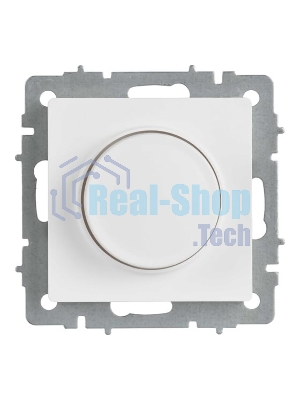 Светорегулятор IEK BR-D20-0600-K91 поворотно-нажимной СП BRITE СС10-1-0-БрАБ 600 Вт механизм арктич. бел.