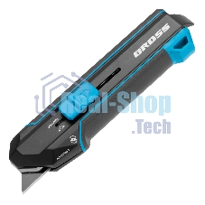 Нож-скребок выдвижной Gross 78890, 19 мм, сменное лезвие, SK2, 5 запас. лезвий, алюмин. корпус