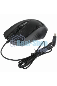 Мышь проводная Qumo Office M14 черный, 1000 dpi, USB, кнопки - 3