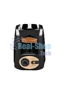 Тостер Centek CT-1420 черный 750 Вт, 7 уровней мощности, теплоизолированный корпус, функция отмены