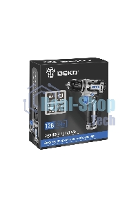 Дрель-шуруповерт аккумуляторная Deko ZKCD12FU-Li, 12В, 1 АКБ