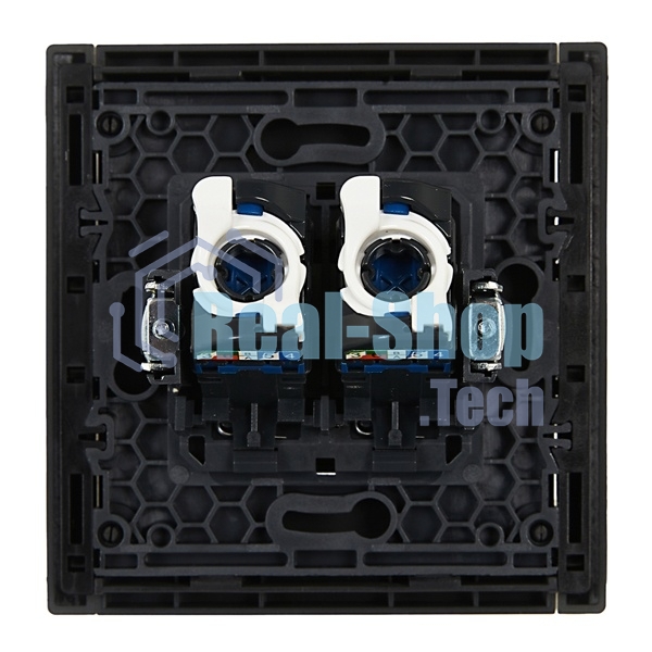 Розетка компьютерная IEK FORTE&PIANO FP333 2-ая RJ45 кат.5E серый