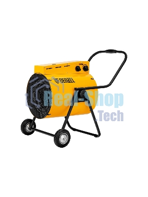 Тепловая пушка Denzel SFH-15000, 400 В, желтый, 120/9000/15000 Вт, 150 м2, термостат