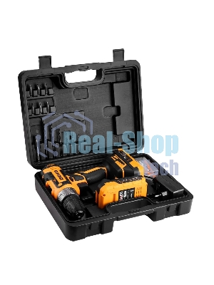 Дрель-шуруповерт Deko GCD20DU PRO, 20 В, 3 Ач, 42 Нм, щеточный