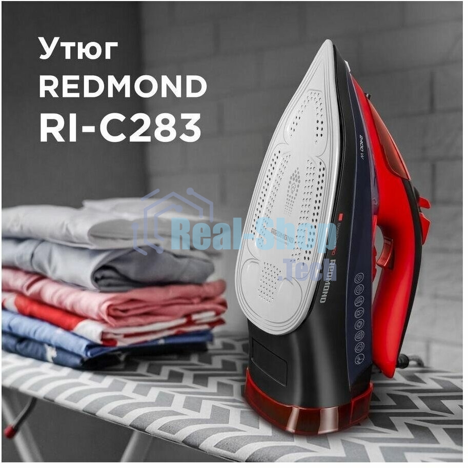 Утюг Redmond RI-C283 2400Вт красный/черный
