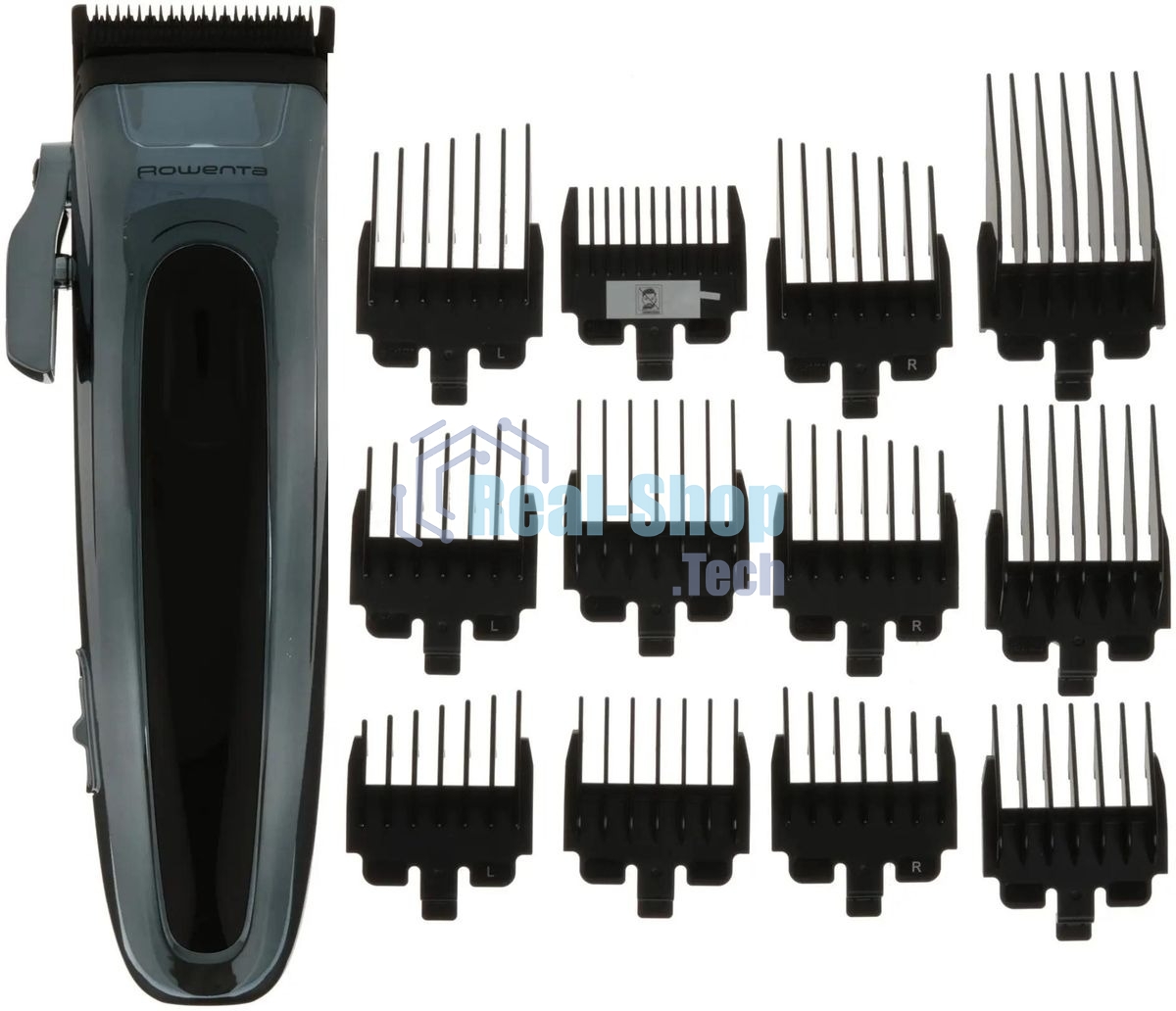 Машинка для стрижки Rowenta TN1551E0 серебристый/черный (насадок в компл:12шт)