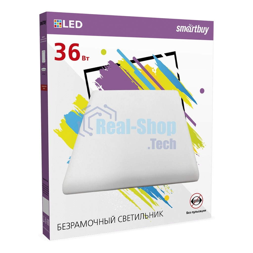 Безрамочный светильник Smartbuy (SBL-BDLS-36-4K) 36W/4000К