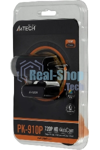 Веб-камера A4Tech PK-910P черный 2Mpix (1280x720) USB2.0 с микрофоном