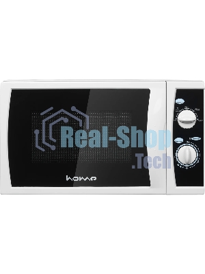 Микроволновая печь HOME HMM208AW белый, 20 л, 800 Вт, переключатели - поворотный механизм