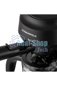 Кофемашина рожковая Maunfeld MF-733BK черный, исп. кофе - молотый, 0.24 л, 870 Вт, 4 бар