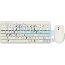 Комплект клавиатура + мышь A4Tech Fstyler FG2200 Air2 клав:бежевый мышь:бежевый USB беспроводная slim