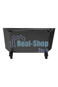 Конвектор Denzel XCE-1500B черный, 1500 Вт, 20 м2, термостат