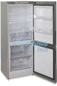 Холодильник Бирюса Б-M6041 металлик двухкамерный 183/85л морозилка снизу