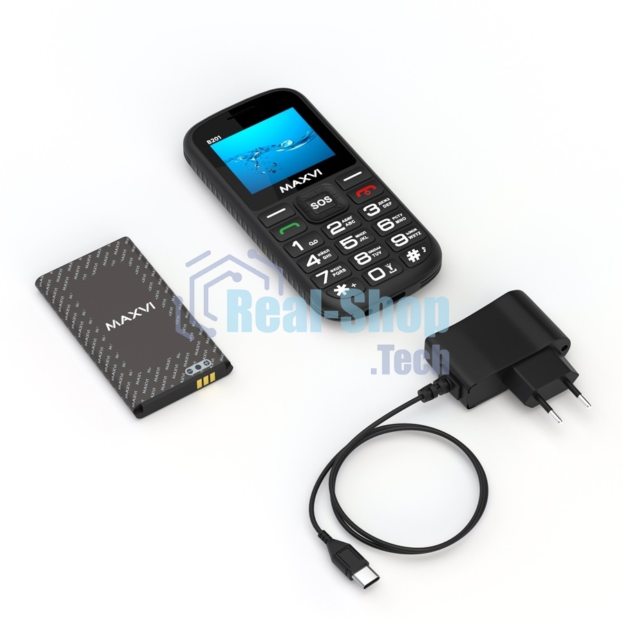 Мобильный телефон Maxvi B201 черный