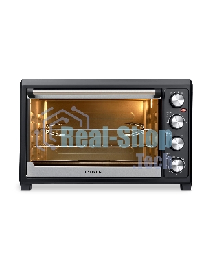 Мини-печь Hyundai MIO-HY076 45л. 2000Вт серебристый/черный