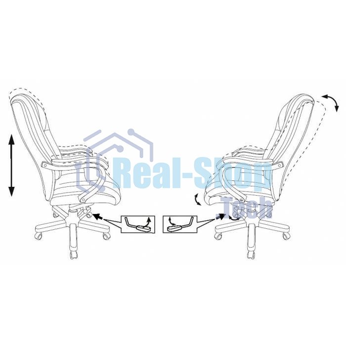 Кресло руководителя Бюрократ T-9926WALNUT черный, кожа, крестовина металл/дерево