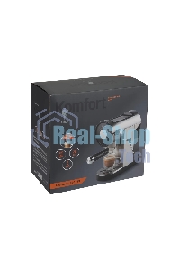 Кофеварка рожковая LEONORD LE-1749 (108134) черный/стальной, исп. кофе - молотый, 0,8 л, 1360 Вт, 20 бар