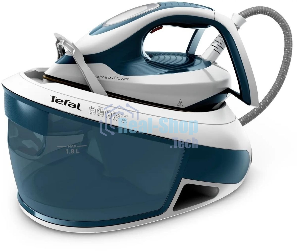 Парогенератор Tefal Express Power SV8111E0, синий / белый