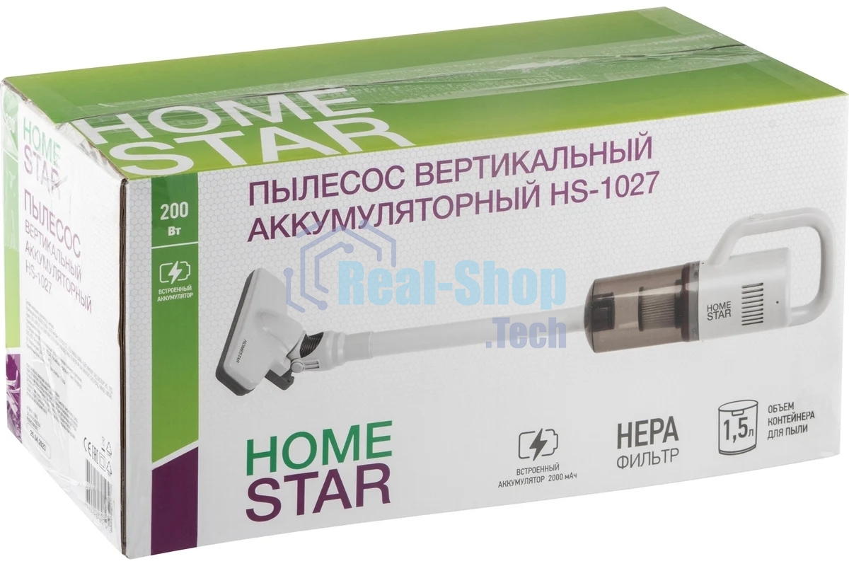 Вертикальный пылесос HOMESTAR HS-1027 белый (105874)