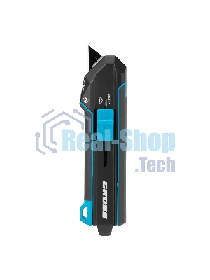 Нож-скребок выдвижной Gross 78890, 19 мм, сменное лезвие, SK2, 5 запас. лезвий, алюмин. корпус