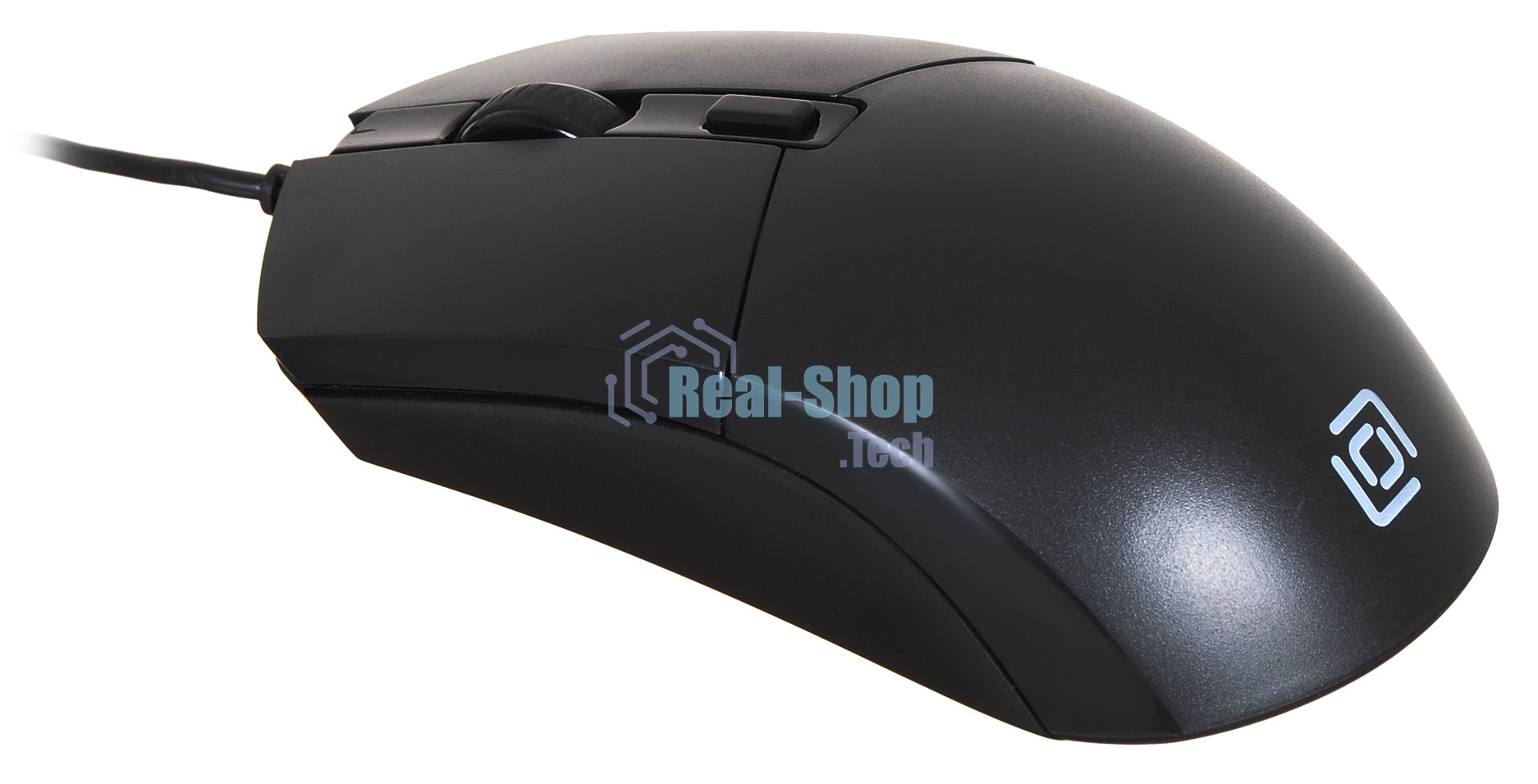 Мышь проводная Oklick 207M черный, 2400 dpi, USB, кнопки - 4