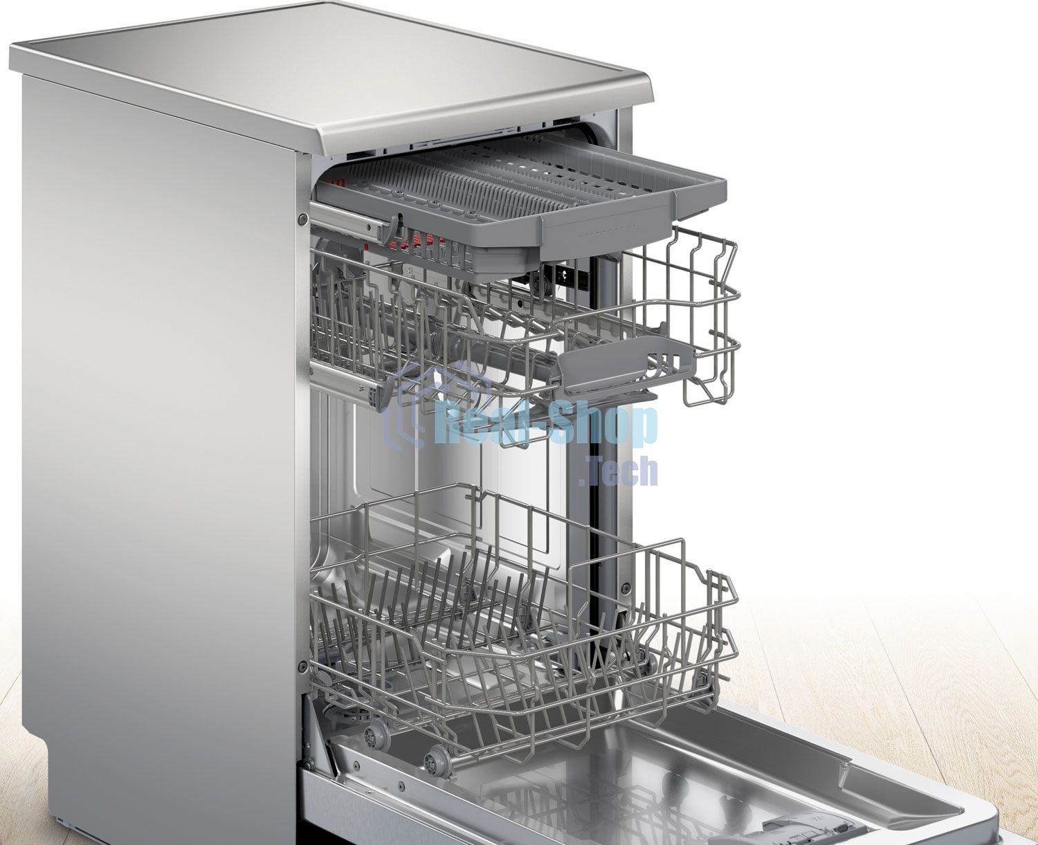 Посудомоечная машина Bosch SPS2HMI54Q, серебристая, 45 см, 10 компл., 43 дБ, класс A+