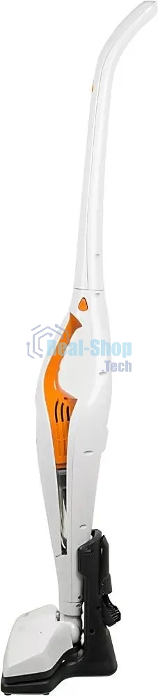 Пылесос вертикальный/ручной Mystery MVC-1118 белый/оранжевый, питание от аккумулятора, 300 Вт, уборка сухая, пылесборник 0.5 л, работа от АКБ max 30 мин
