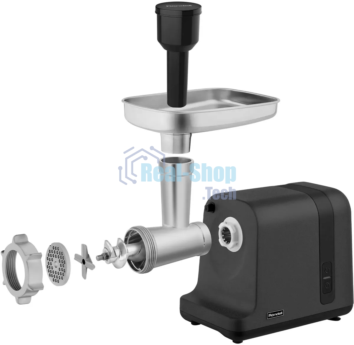 Мясорубка электрическая Rondell RDE-1456 3000Вт черный