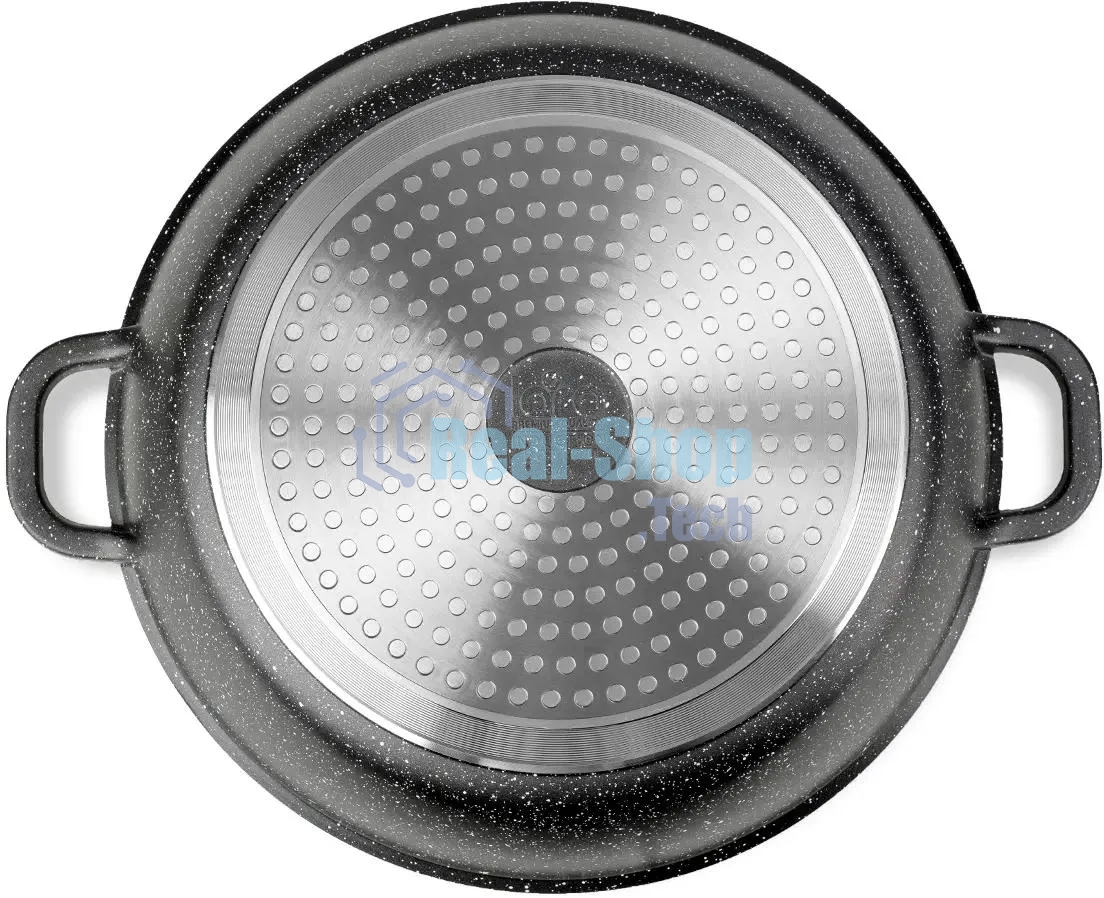 Сотейник Lara LR02-212 3.4 л, с крышкой, литой алюминий