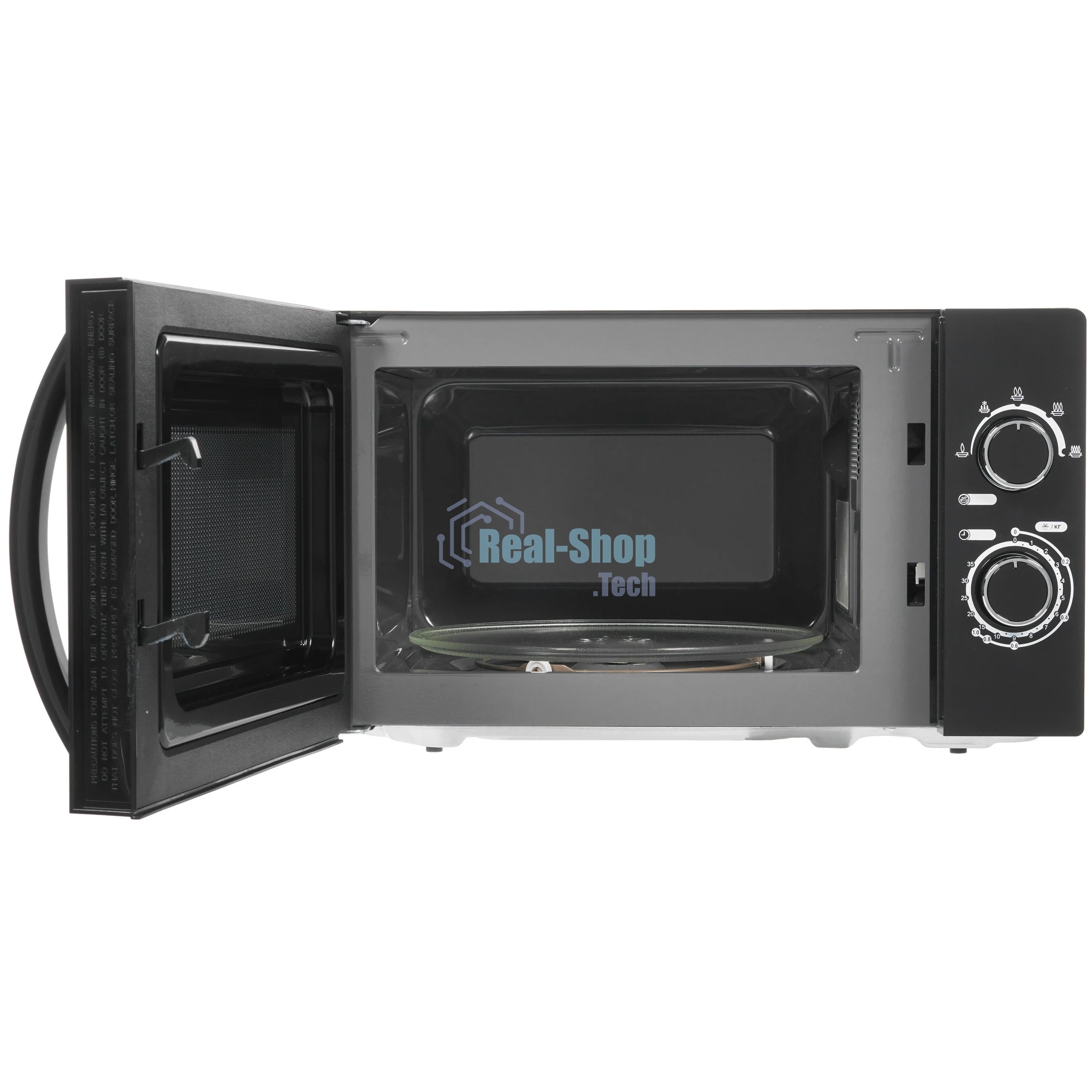 Микроволновая печь Hyundai HYM-M2063 черный, 20 л, 700 Вт, переключатели - поворотный механизм