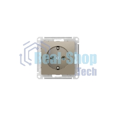 Розетка AtlasDesign 16А с заземл. быстрозажим. клем. механизм шампань SE ATN000543S