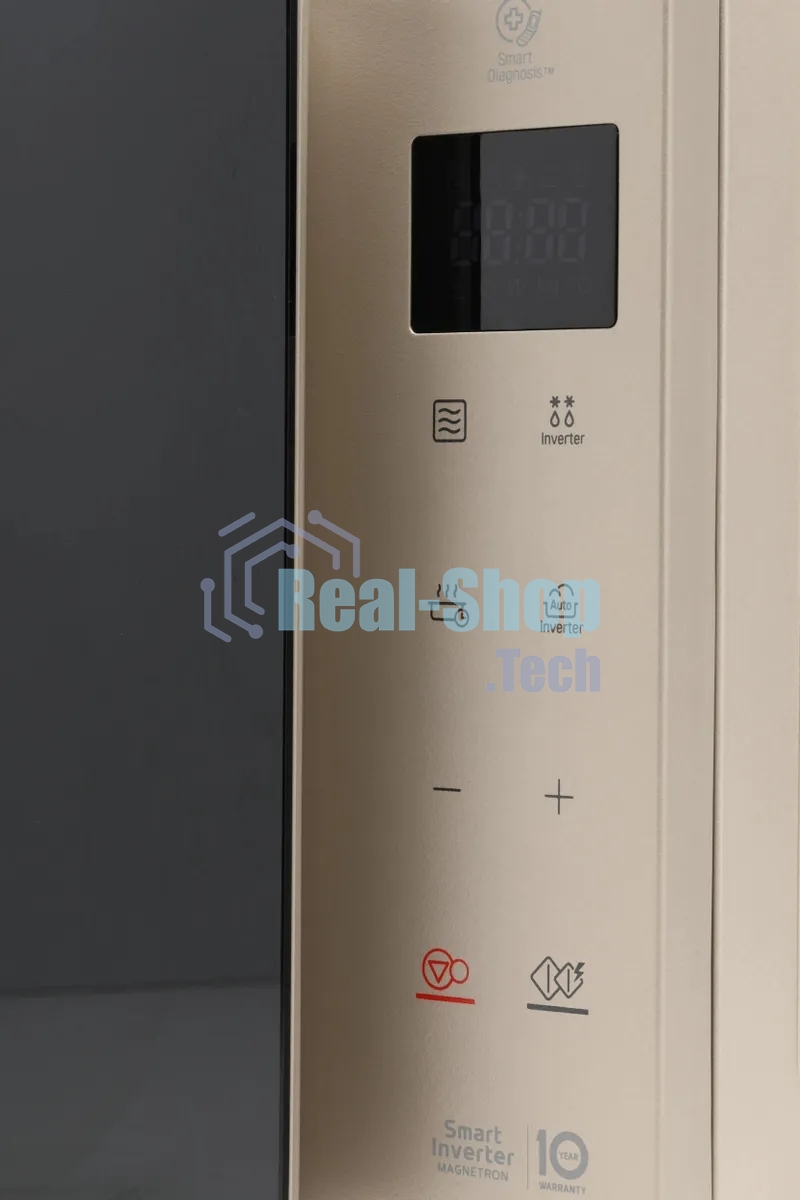 Микроволновая печь LG MW25R35GISH пепельно-бежевый, 25 л, 1000 Вт, переключатели - сенсор