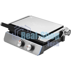 Гриль электрический Hyundai HYG-4046 2200Вт черный/серебристый