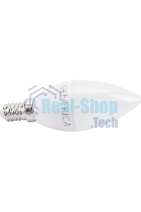 Лампа светодиодная GENERICA LL-C35-10-230-30-E14-G C35 10 Вт свеча 3000К E14 230В