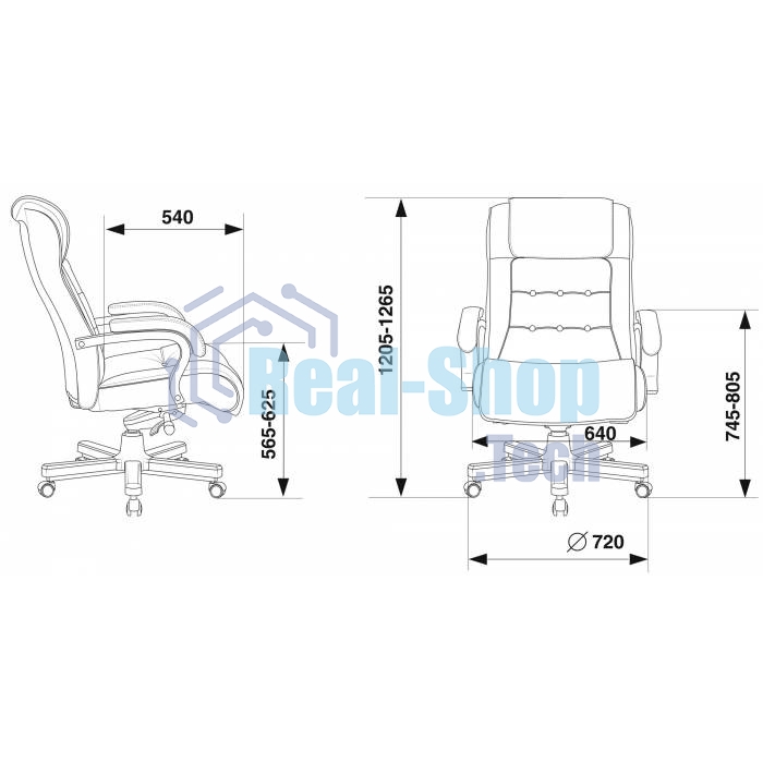 Кресло руководителя Бюрократ T-9926WALNUT черный, кожа, крестовина металл/дерево