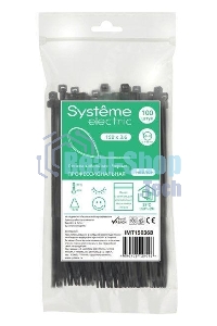 Стяжка кабельная SE IMT15036B 150х3.6 черный (уп.100 шт)