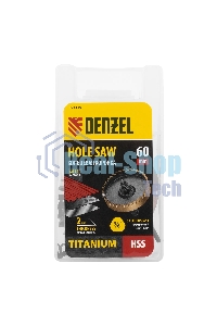 Коронка по металлу Denzel HSS, 60 мм, нитридтитановое покрытие