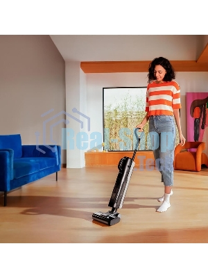 Пылесос вертикальный Dreame Wet and Dry Vacuum G10 Combo черный, питание от аккумулятора, 200 Вт, уборка сухая/влажная, пылесборник 0.9 л