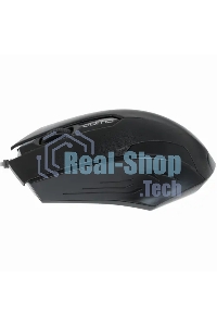 Мышь проводная Qumo Office M14 черный, 1000 dpi, USB, кнопки - 3