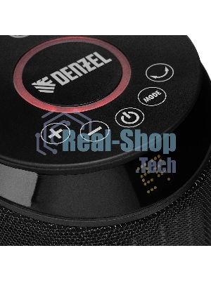 Тепловентилятор керамический Denzel DTFC-2000X, 1000/2000 Вт, 20 м2, 3 режима, пульт, Wi-Fi, термостат