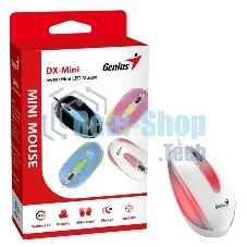 Мышь проводная Genius DX-Mini белый, 1000 dpi, USB, кнопки - 3