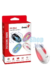 Мышь проводная Genius DX-Mini белый, 1000 dpi, USB, кнопки - 3