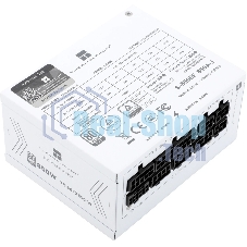 Блок питания Thermalright, 850W 80+ Gold (SFX, 3.1, PCIe 5.1, Full modular, 1x24(20+4)pin, 1xCPU 8(4+4)pin, 2xPCIe*2 8(6+2)pin, 1x12VHPWR PCIe 5.1 12+4pin 600мм, 3xSATA3, 3xMOLEX4pin, Active, 92x92mm, 100x125x64mm, APFC, OPP, OVP, OTP, OCP, SCP, UVP, white)